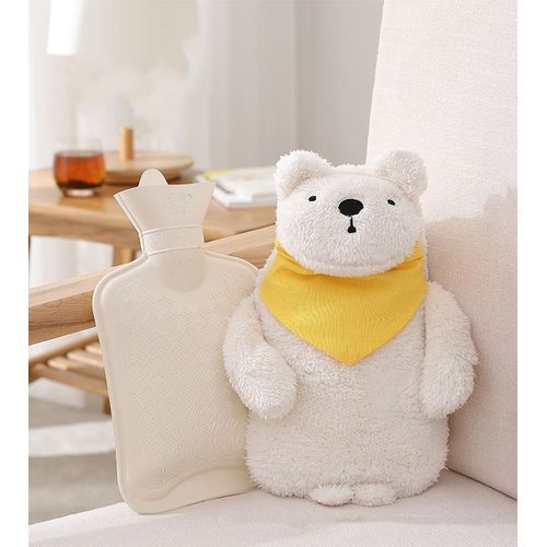 RoxNvm Bouillotte D'Eau Chaude, Hot Water Bottle, Housse Inclus, Doux Et Confortable, Petite Taille, Pour Enfants Et Adultes De La Famille
