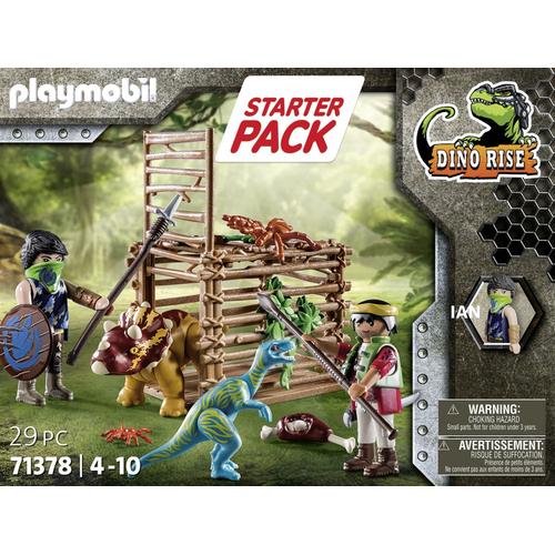 Playmobil 71378 - Starter Explorateurs bébé Tricératops