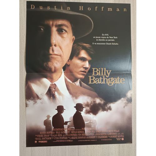 Billy Bathgate - Affiche De Cinéma - Très Bon État, Affichée Une Fois - Format 40x54 Cm - Film De Robert Benton, Avec Dustin Hoffman, Nicole Kidman, Loren Dean, Bruce Willis - Poster - Année 1992