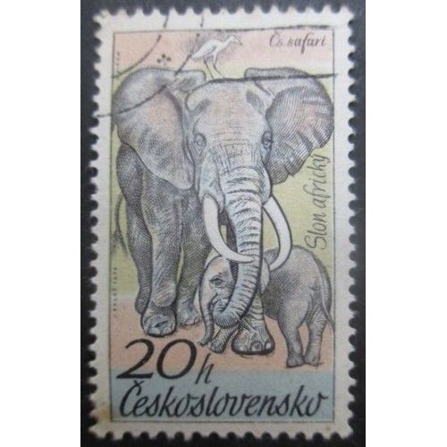 Tchecoslovaquie N°2182 Eléphant Oblitéré