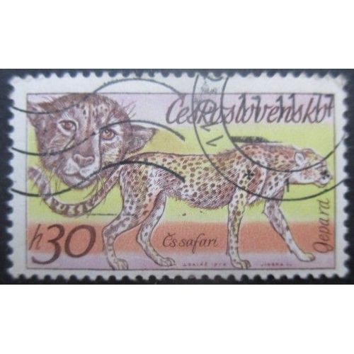 Tchecoslovaquie N°2183 Guépard Oblitéré