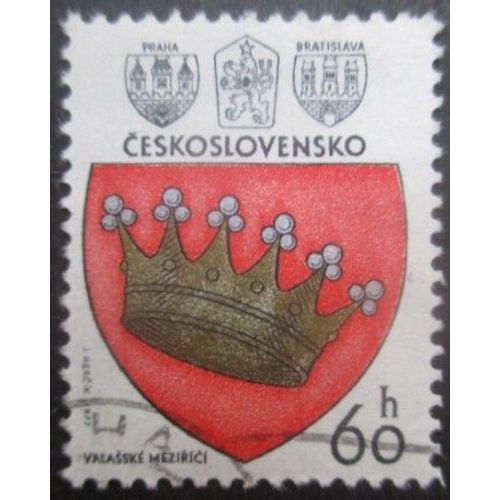 Tchecoslovaquie N°2199 Armoirie De Valasské Mézirici Oblitéré