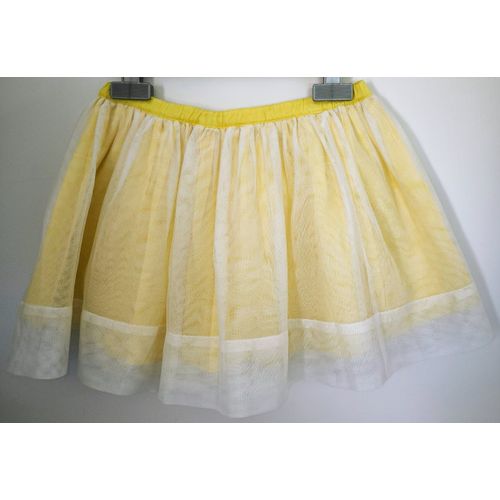 Jupe En Voile Jaune Et Blanche Repetto - T 6 Ans
