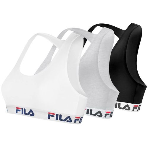 Lot De 3 Brassières Fila En Coton Pour Femme : 6042 G / Taille L