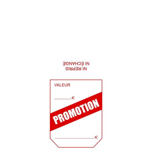 Avery Lot De 5 Etipromos - 500 Étiquettes À Cheval Pré Imprimées 'promotion' - 50 X 125 Mm