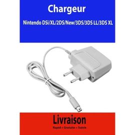 Chargeur Secteur - Nintendo - Compatible 2ds, 3ds - 1m Câble - 4,6v 900ma - Gris