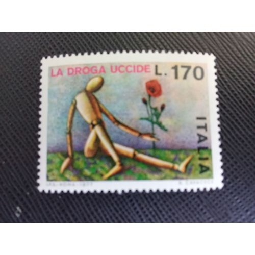 Timbre Italie Y T 1293 Campagne Contre La Toxicomanie 1977 (020709 )