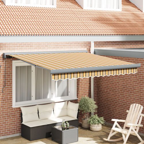 Vidaxl Store Rétractable Manuel Rayures Multicolores 300x250 Cm