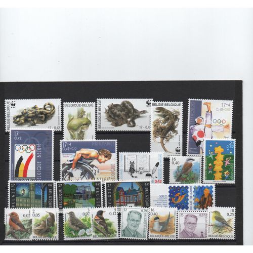 Belgique Timbres Année Complète 2000