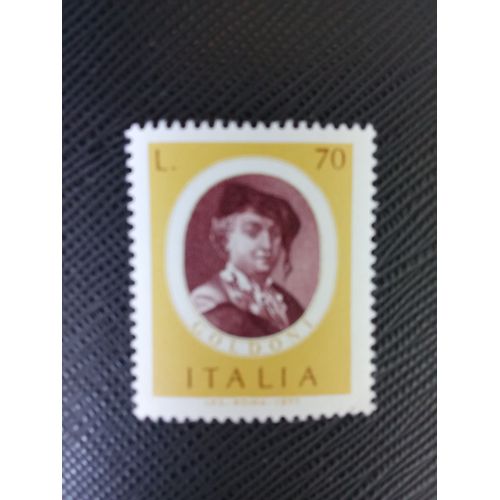 Timbre Italie Y T 1306 L'Artiste Italien Carlo Goldoni (1707-1793) Auteur De Comédies 1977 (020709 )