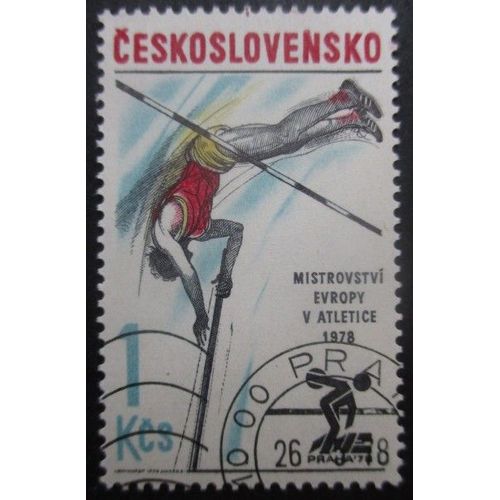 Tchecoslovaquie N°2269 Saut A La Perche Oblitéré
