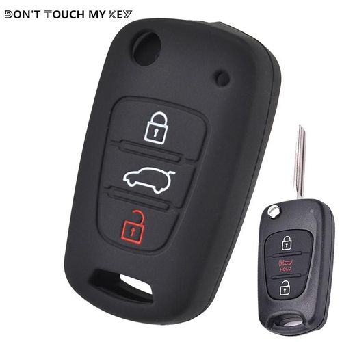 Étui Pour Clé En Silicone,Housse Pour Kia Soul Venga Picanto Rio Sorento Ceed Sportage Pour Hyundai I20 I30 Veloster Ix20,Coque Fob Sans Clé