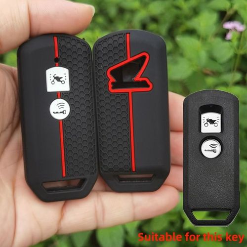 Étui pour clé en Silicone,porte-clés pour Honda Pcx 125 Forza 125 300 350 750 ADV Xadv Super Cup SH150i SH300 Sh125 XAV Xlov SH - Type 2 Button 1Pcs #A