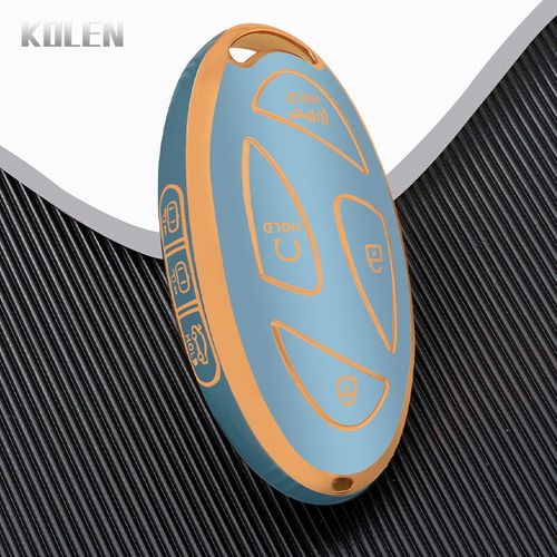 Tpu Voiture Télécommande Clé Housse Coque Pour Hyundai Ioniq 6 Grand Prix Gn7 Kona 5 7 Boutons Protégé Support Sans Clé Fob Sac - Type 7 Button G-Gray