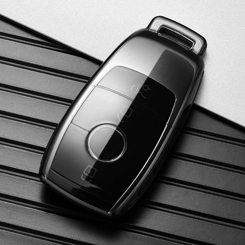 Étui Transparent en TPU pour clé de voiture,pour Mercedes Benz E C S GLC classe E200 E400 E63 W213 S550 S560 C260 A200,coque de protection - Type Transparent Black