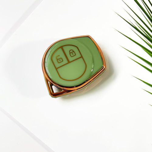 Coque De Protection Pour Clé Télécommande De Voiture,2 Boutons,En Tpu,Pour Suzuki Swift Sx4 Liana Aerio Jimny Samouraï Amagatarai Grand Vitara - Type Green