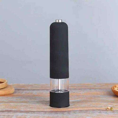 Moulin à sel et poivre automatique,moulin à épices électrique,gadgets de cuisine à grossièreté réglable - Type Black