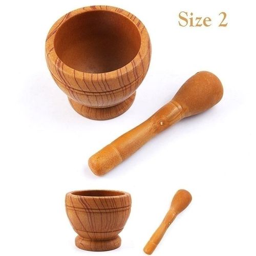 Ensemble de mortier et de pilon en résine,bol de broyage pour herbes et épices,Assad,outils de cuisine de restaurant,1995 - Type Size2 #C