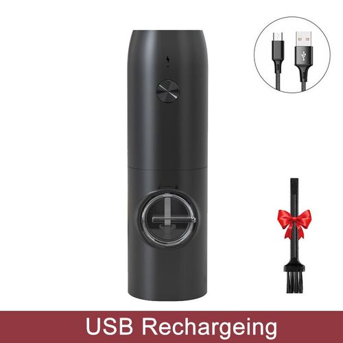 Moulin électrique automatique,moulin à poivre et à sel avec lumière LED,grosseur réglable,moulin à épices,outil de cuisine - Type USB-1 piece