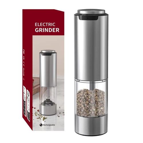 Moulin à sel et à épices automatique,aste par USB,grossiékréglable,lumière LED,outil de cuisine - Type KYMQ-37A
