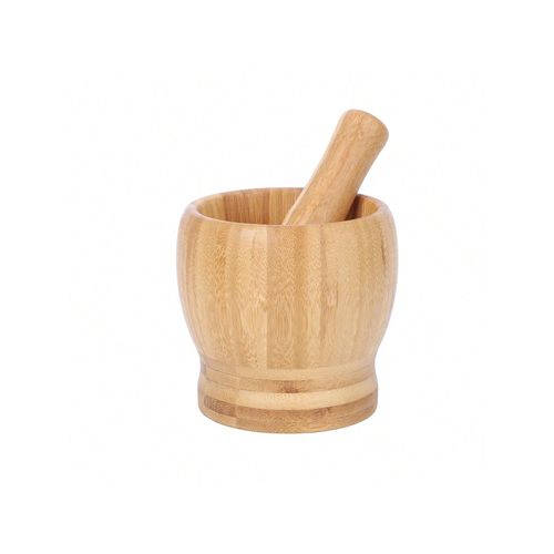 Leeseph-Ensemble de mortier et de pilon en bambou,broyeur,broyeur d'herbes et d'épices,broyeur d'assaisonnement,outil de cuisine pour purée d'épices Belle,Gar1995 - Type 9cm
