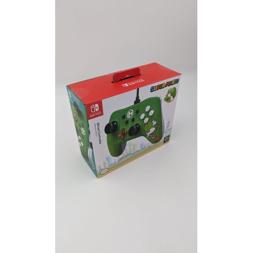 Accessoire Nintendo Switch Manette Filaire Super Mario Yoshi Powera Officielle Nintendo