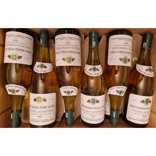 6 Btls De Crozes Hermitage 1980 Bouchard Pere Et Fils