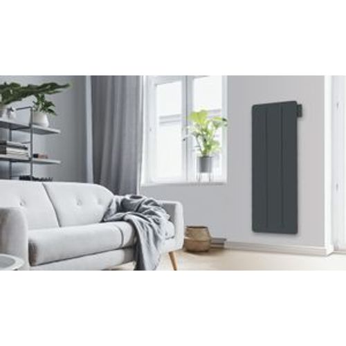 Radiateur à inertie Céramique Vertical Anthracite 1500W