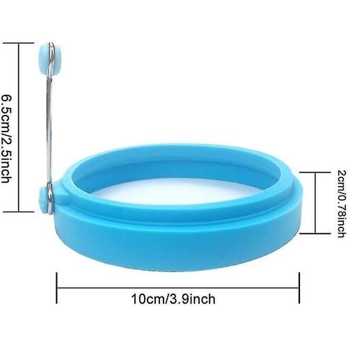 Anneau D'oeufs En Silicone, Anneau De Cuisson D'oeufs De Qualité Alimentaire De 4 Pouces, Poêle Antiadhésive