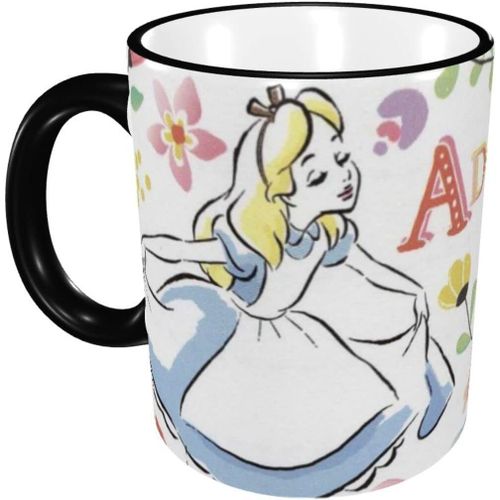 Tasse Alice Au Pays Des Merveilles Tasse À Café Résistante À La Chaleur/Au Froid Tasse En Poterie Cadeau D'anniversaire Unique 330 Ml