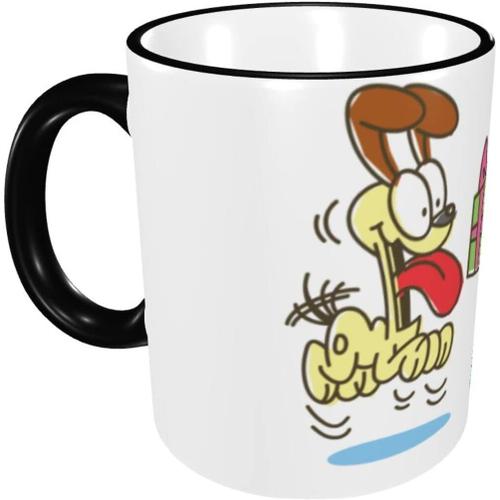 Tasse Garfield Résistante À La Chaleur/Au Froid, Grande Capacité, Tasse À Café En Poterie, Cadeau D'anniversaire Unique, 330ml