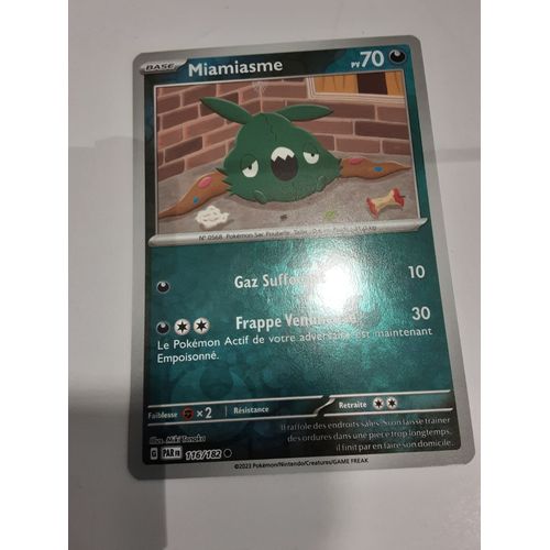 Carte Pokémon Miamiasme 116/182 Reverse Faille Paradoxe