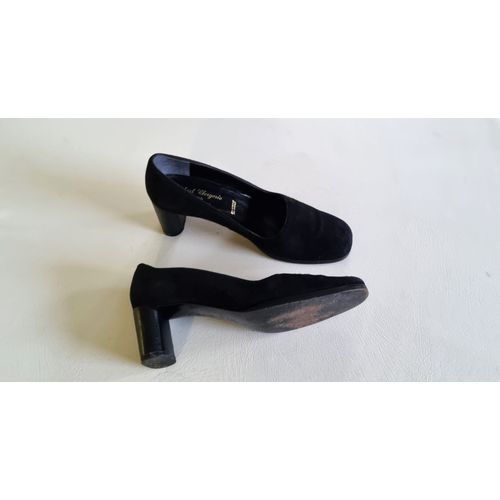 Escarpins Robert Clergerie Pointure 37.5 Cuir Velours Noir