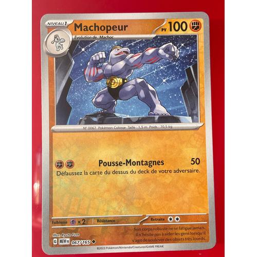 Carte Pokémon Machopeur Reverse 067/165 Série Pokémon 151 