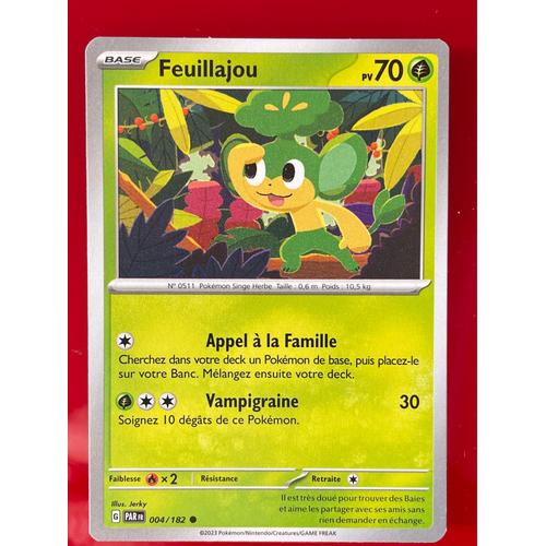 Carte Pokémon Faille Paradoxe Feuillajou 004/182