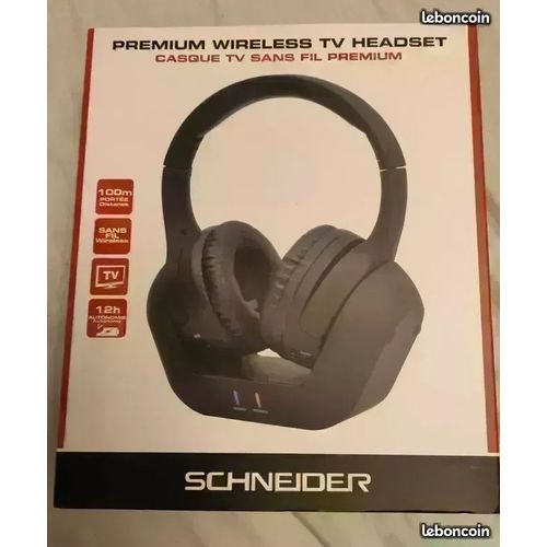 Schneider Casque TV sans fil + Tuner FM