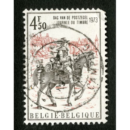 Timbre Oblitéré Belgie, Belgique, Journée Du Timbre 1973, 4f50