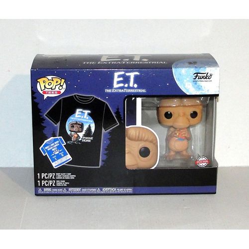 E.T. L'extraterrestre Figurine Pop Tees + T-Shirt L Special Edition Funko