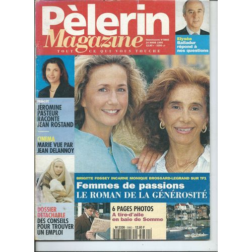 Pèlerin 24/03/1995 Brigitte Fossey, Marie De Nazareth/Jean Delannoy, Les Miserables/Claude Lelouch, Daniel Prévost, Chagall, Claude Rich, Isabelle Giordano, Martin Lamotte, Hallyday, Corinne Tozet