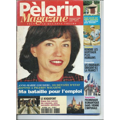 Pèlerin 06/10/1995 Anne-Marie Couderc, Ray Charles, Dave, Michèle Laroque, Marie-France Pisier, Nana Mouskouri, Alex Taylor, Francis Perrin, Elisabeth Bourgine, Jeanne Moreau, Isabelle Adjani
