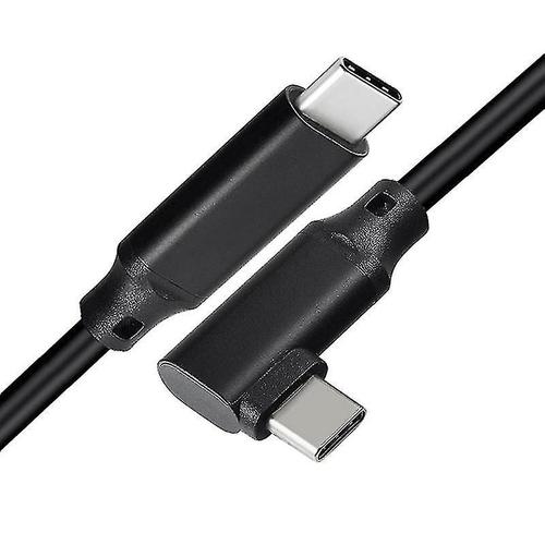 Câble De Données Vr Coude Type-C Câble De Données Usb3.1 Gen 2 Double Mâle Câble De Projection Vidéo 20 Vr Câble De Jeu Mobile, 0.5 M