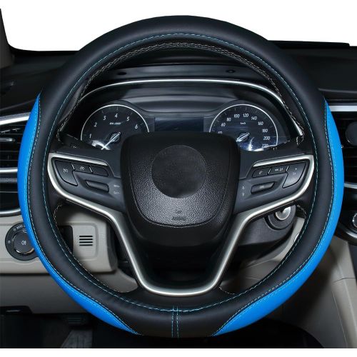 Kal-Housse De Volant En Cuir Microfibre Taille Universelle 37-38 Cm (Bleu)
