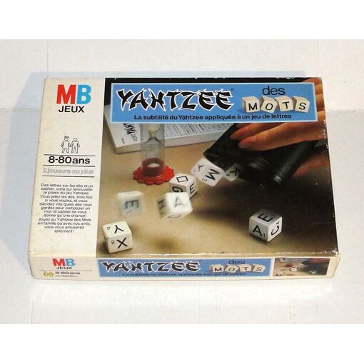 yahtzee des mots jeu de lettres vintage 1979 mb jeux