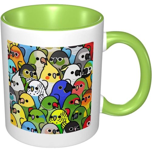 Tasse Coloré Perroquet Ara Tasse À Café Vaisselle Amusante Tasse En Céramique Gobelet Tasse À Thé Tasse De Petit Déjeuner Mode Cadeau D'anniversaire Cadeau De Couple Tasse Créative 330 Ml