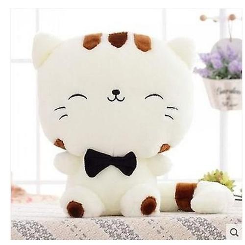 Poup¿¿E En Peluche Chat ¿¿ Gros Visage 35 Cm Blanc