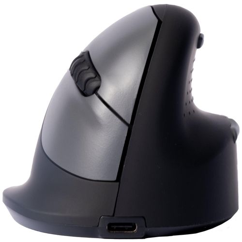 R-Go Souris ergonomique HE Break - Souris verticale - ergonomique - petit, certifié AGR, pour une taille de main ? 165 mm - pour droitiers - optique - 5 boutons - sans fil - Bluetooth 5.0 - noir