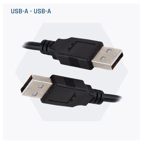 iggual - Câble USB - USB type A (M) pour USB type A (M) - 2 m - noir