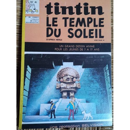 Tintin Et Le Temple Du Soleil. Revue Tintin Édition Canada