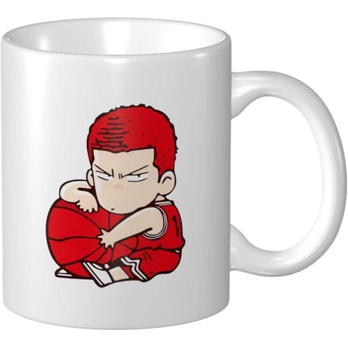 Mug Slam Dunk Hanamichi Sakuragi Anime Tasse À Café Tasse De Petit-Déjeuner Vaisselle Tasse Poterie Résistant À La Chaleur Résistant Au Froid Céramique Passe Au Lave-Vaisselle Environ 330 Ml