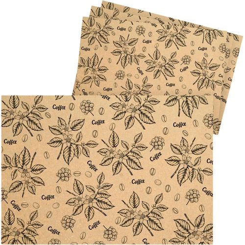 Eryi-Lot De 125 Sets De Table Américains En Papier Jetables ¿ Modèle Café | Napperons Dessous De Plat Pour Bars, Petit-Déjeuners, Restaurants Et Usage Domestique | 29,7 X 42 Cm ¿ Lot De 125 Pièces